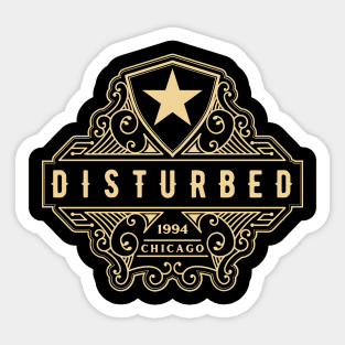 Disturbed vintage logo Sticker